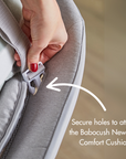 Secure holes to attach the Babocush Newborn Comfort Cushion