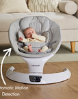 The Babocush Baby Swing & Rocker has Automatic Motion Detection