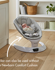 Rocker can also be used without the Newborn Comfort Cushion
