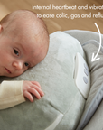 Internal heartbeat and vibration to ease colic, gas and reflux
