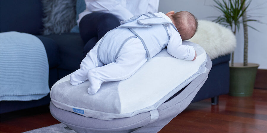 Babocush baby cushion attached to the Mamaroo bouncer