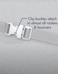 Babocush plush cover with clip buckles