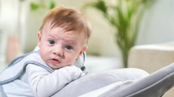 Baby on reflux cushion