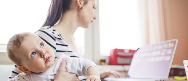 Working from home with baby