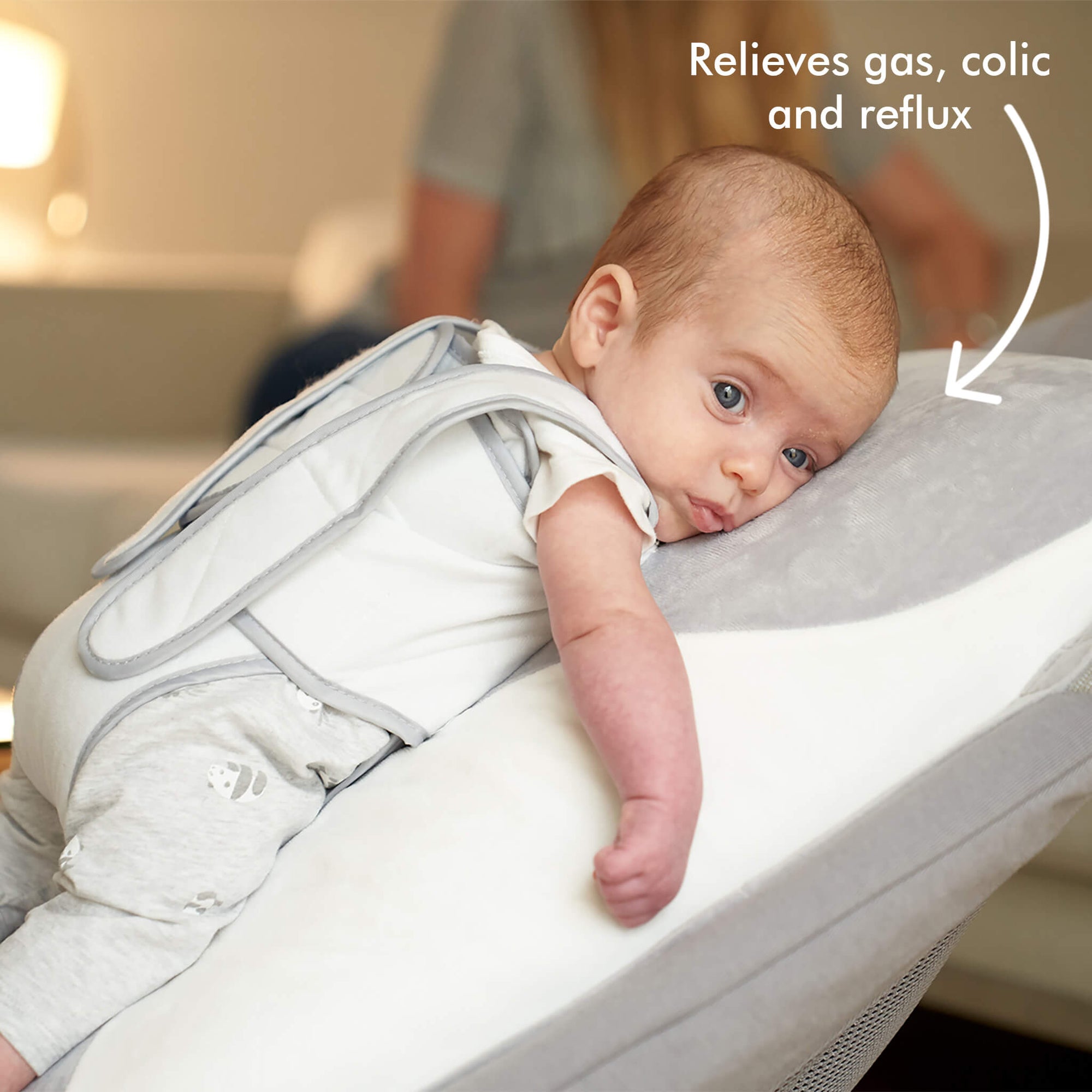 Babocush helps relieve gas, colic and reflux