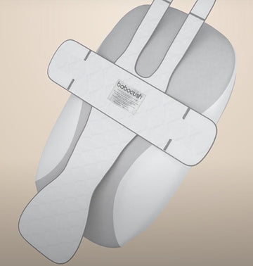 Babocush plush cover with harness - open
