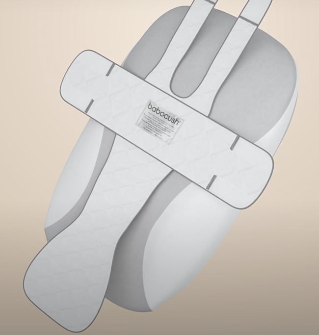 Babocush plush cover with harness - open
